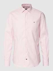 Business-Hemd mit feinem Karomuster von Tommy Hilfiger Rosa - 44