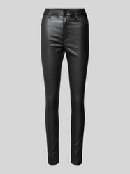 Slim fit high rise jeans met glittercoating, model 'DANA' van Pieces - 4