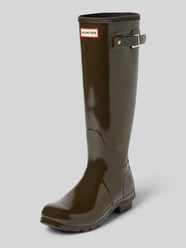 Gummistiefel mit verstellbarer Schnalle und Label-Detail von Hunter - 48