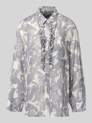 relaxed fit overhemdblouse van pure viscose model 'Jessi' van 0039 Italy - 12