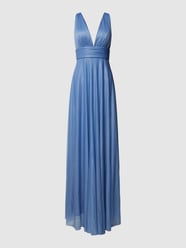 Abendkleid mit Taillenpasse von Jake*s Cocktail Blau - 30