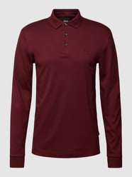 Poloshirt mit Label-Stitching Modell 'PADO' von BOSS Rot - 47