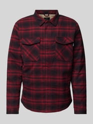 Regular fit overhemdjack met labeldetail van VINTAGE INDUSTRIES Rood - 26