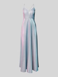 Abendkleid mit Effektgarn von Jake*s Cocktail Blau - 48