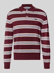 Strickpullover mit Polokragen von REVIEW Bordeaux - 44