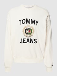 Bluza z wyhaftowanym logo model ‘BOXY’ od Tommy Jeans Biały - 25