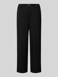 Cropped Stoffhose mit Viskose und weitem Bein von Tom Tailor Schwarz - 23