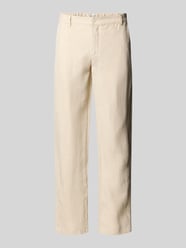 Regular Fit Leinenhose mit Eingrifftaschen Modell 'Pandrup' von Casual Friday Beige - 47