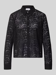 Regular fit blouse van kant, model 'EXPLORE' van comma - 24