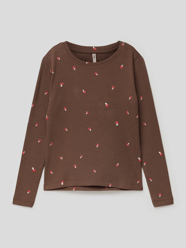 Shirt met lange mouwen en all-over motief, model 'FENJA' van Only Bruin - 17