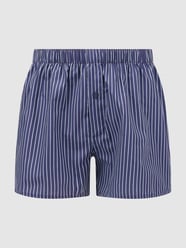 Boxershort van katoen, model ' van Hanro Blauw / turquoise - 27