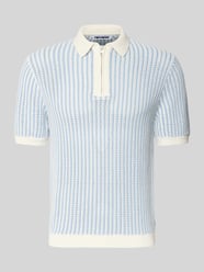 Slim Fit Strick-Poloshirt mit Reißverschluss von REVIEW - 8