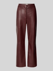 Spodnie z ekoskóry z bocznymi wpuszczanymi kieszeniami od Calvin Klein Womenswear - 19