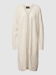 Longcardigan in unifarbenem Design Modell 'JULIANA' von Pieces Beige - 45