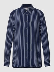 Bluzka z cupro ze wzorem w paski model ‘ROPE’ od Tommy Hilfiger Niebieski - 11