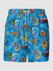Badehose mit Label-Patch von Guess Blau - 25
