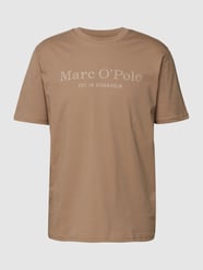 T-Shirt mit Label-Print von Marc O'Polo Beige - 15