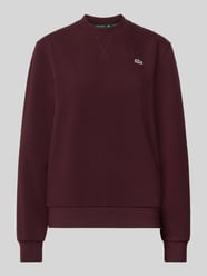 Relaxed Fit Sweatshirt aus Baumwoll-Mix von Lacoste Bordeaux - 1