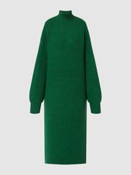 Oversized gebreide jurk met opstaande kraag  van Karo Kauer Groen - 6