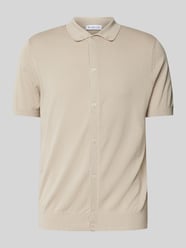 Poloshirt mit Knopfleiste von Manuel Ritz Beige - 7