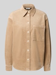 relaxed fit blouse met lange mouwen van katoenmix van Marc O'Polo DENIM Beige - 36