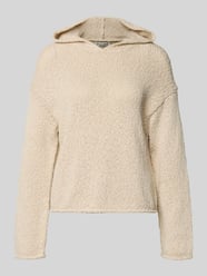 boxy fit knitwear-hoodie van katoenmix van Marc O'Polo - 3