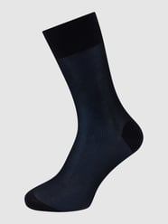 Socken mit Rippenstruktur Modell 'Fine Shadow'  von Falke Blau - 12