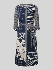 Midikleid mit Rundhalsausschnitt von Milano Italy - 3