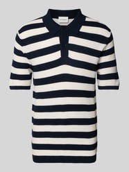 Slim fit poloshirt met labeldetail van Roy Robson - 1