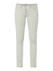 Jeans in schmaler Passform mit Knopfleiste von Buena Vista - 12