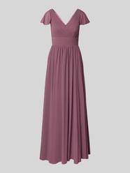 Abendkleid mit V-Ausschnitt von Mascara Pink - 14