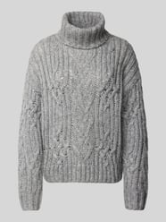 Strickpullover mit Zopfmuster von Christian Berg Woman Grau - 46