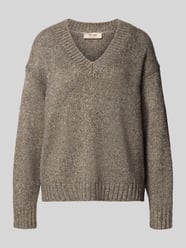 oversized gebreide pullover met wol model 'Welma' van MOS MOSH - 6