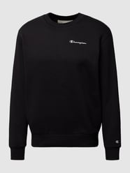 Sweatshirt mit Label-Details Modell 'Rochester' von CHAMPION Schwarz - 39