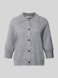 Strickjacke aus Kaschmir-Woll-Mix mit 3/4-Arm von HERZENS - 8