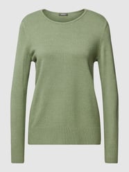 Shirt met lange mouwen en ribboorden, model 'Aliv' van Montego Groen - 43
