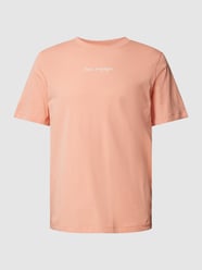 T-Shirt mit Label-Print Modell 'LAPALM' von Jack & Jones Premium Orange - 43