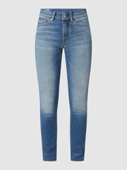 Super slim fit high rise jeans met labelpatch, model 'Juno' van Kings of Indigo Blauw - 12