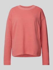 Relaxed Fit Sweatshirt mit gebrushter Oberfläche von s.Oliver RED LABEL Rosa - 28