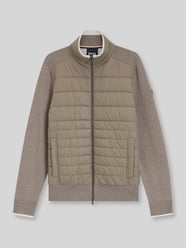Regular Fit Strickjacke aus Baumwoll-Schurwoll-Mix Modell 'H-Facente' von BOSS Beige - 45