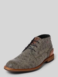 Veterschoenen van echt leer model 'Crepi' van Floris van Bommel Beige - 35