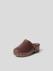 Pantoletten mit Blockabsatz von Ancient Greek Sandals Braun - 36