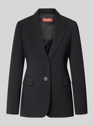 Długi żakiet o kroju slim fit z kołnierzem z połami model 'LINZ' od Max Mara Studio - 39