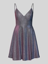 Minikleid mit Herz-Ausschnitt von Jake*s Cocktail Grau - 33