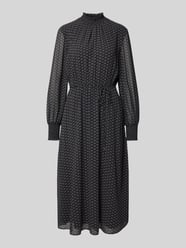 Midi-jurk met opstaande kraag met ruches van Jake*s Collection - 11