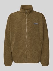 Fleecejacke mit Stehkragen und Label-Detail von REVIEW - 4