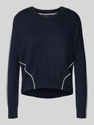 Sweter z dzianiny z mieszanki wełny z okrągłym dekoltem od Marc Cain - 34