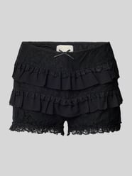 Slim Fit Shorts mit Spitzenbesatz von ANOTHER COTTON LAB - 16