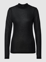 Longsleeve mit Stehkragen Model 'FJOLA' von Drykorn Schwarz - 33