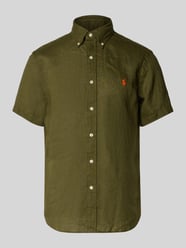 Custom fit linnen overhemd met button-downkraag van Polo Ralph Lauren - 34